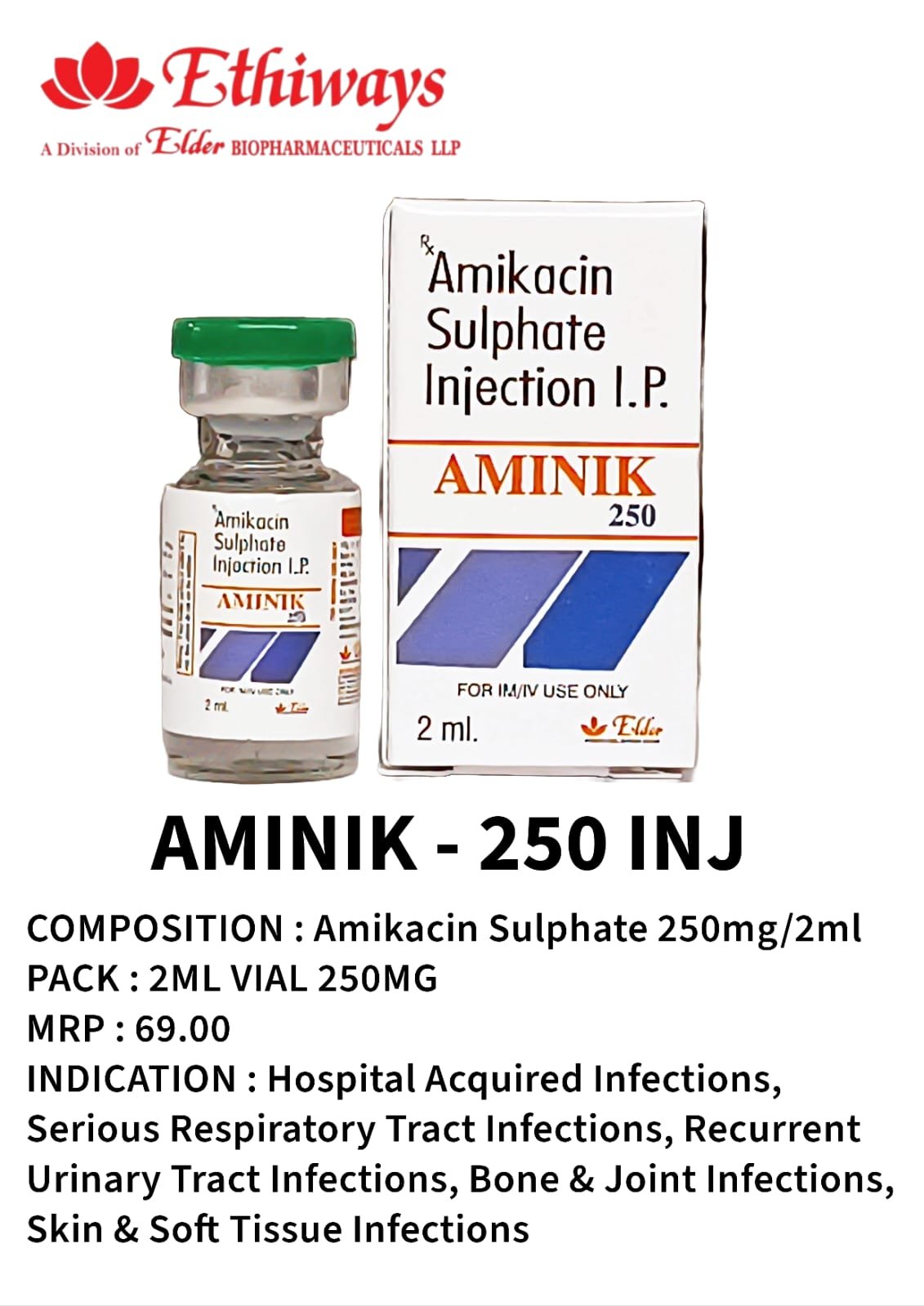AMINIK-250 Injection