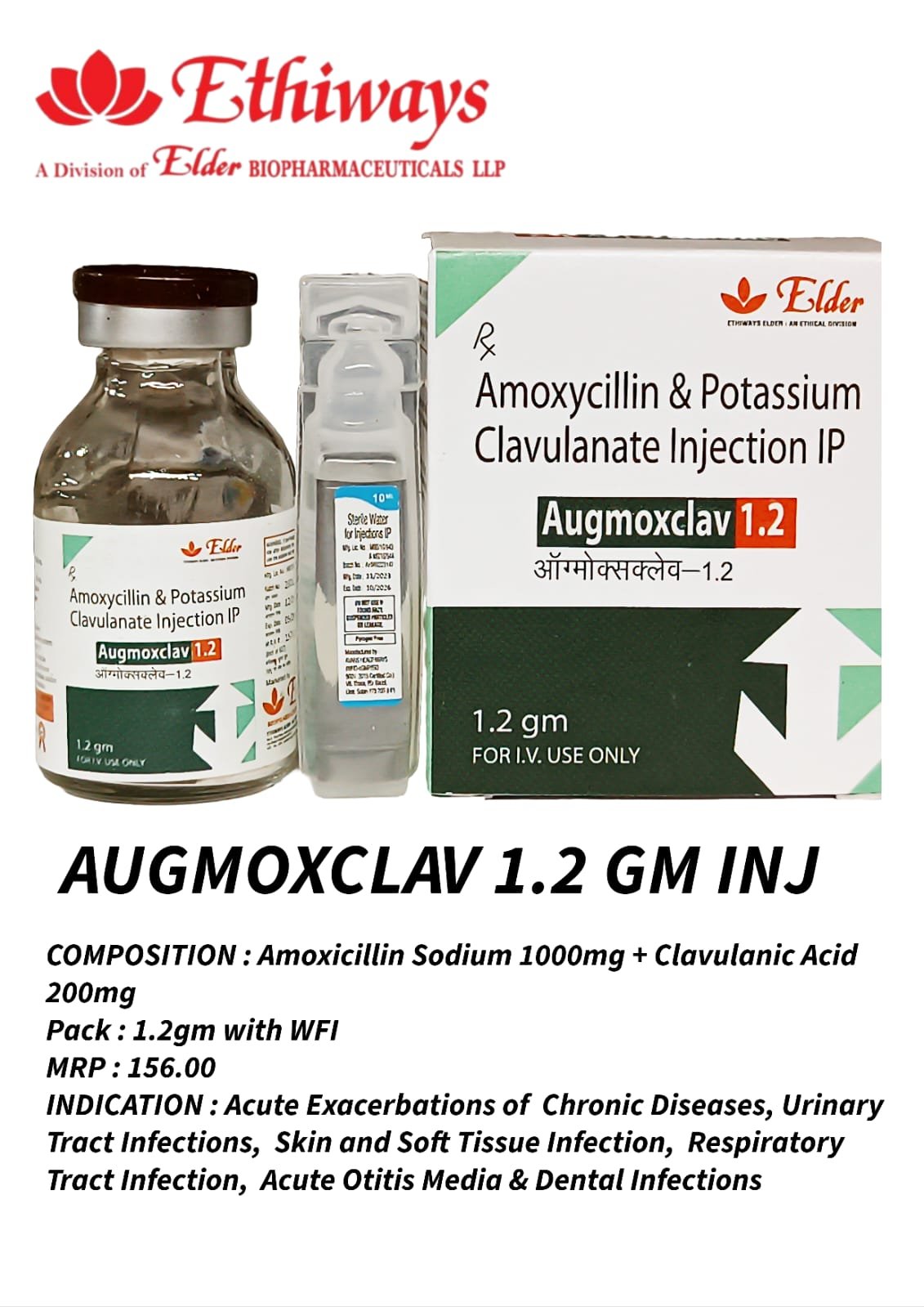 AUGMOXCLAV 1.2 GM Injection
